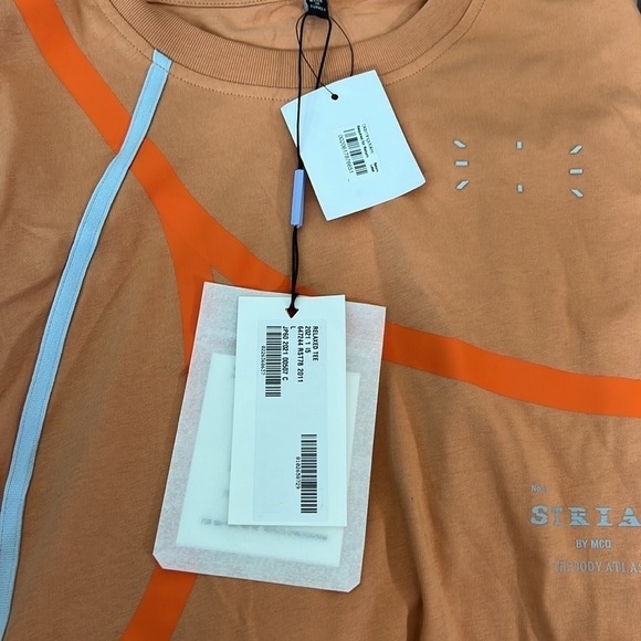 MCQ by Alexander McQueen Graphic T-Shirt Orange - Picture 6 of 7